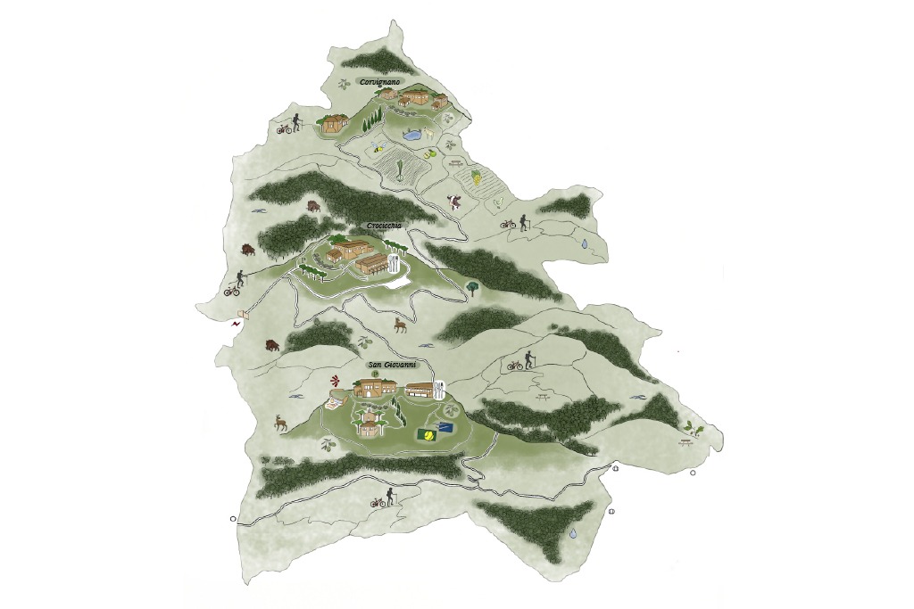 mappa borghi dell'eremo